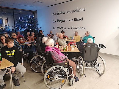 Bewohnerweihnachtsfeier im Pflegeheim Scheffau