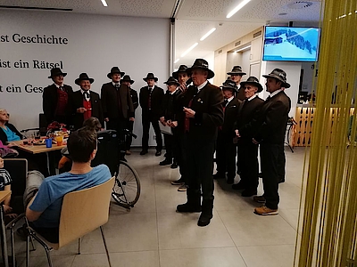 Auftritt des Ellmauer Männerchors am 4. Adventsonntag