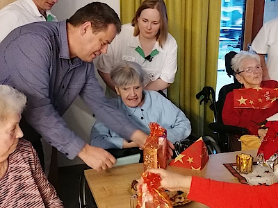 Bewohnerweihnachtsfeier im Pflegeheim Scheffau