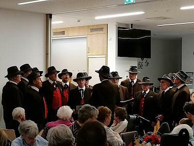 Auftritt des Ellmauer Männerchors am 4. Adventsonntag