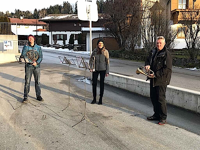 Besuch der Scheffauer Weisenbläser