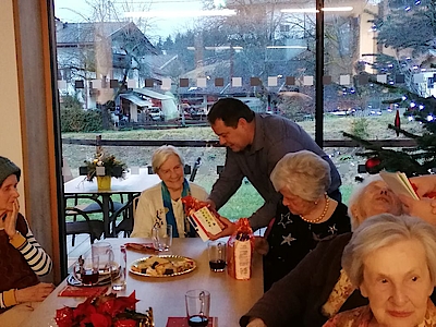 Bewohnerweihnachtsfeier im Pflegeheim Scheffau